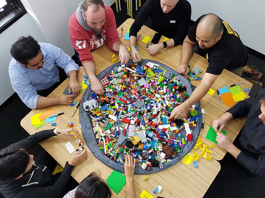 Team lego indoor team building