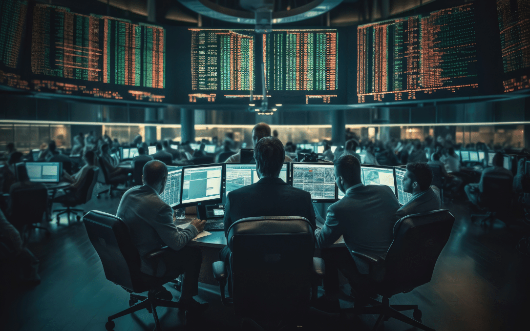 Trading Floor Stock Market Indoor Activity